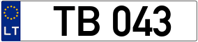 Trailer License Plate